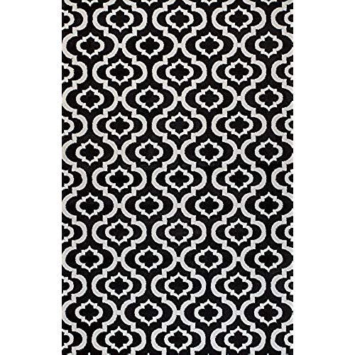 Black and white area rugs summit ok-17va-wdmw 25 new black white trellis lattice modern abstract many  size VLNFNKY