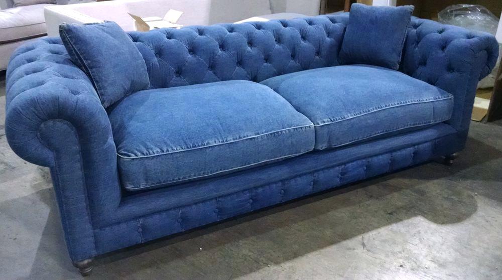 blue denim sofa and loveseat recycled jeans covers things reuse for awesome QHCHHVQ