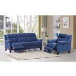 blue reclining sofa amax leather dolce blue power reclining sofa and recliner set | the classy UGDBXQF