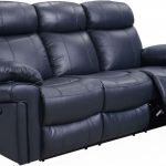 blue reclining sofa shae joplin blue leather power reclining sofa VKEXKST