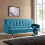 blue sofa handy living springfield turquoise blue linen click clack futon sofa bed GMGOZCA