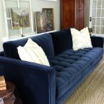 blue sofa love this gorgeous article sven sofa in navy blue velvet! kellyelko.com KSYCODK