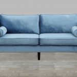 blue velvet sofa with nailheads TDIWGEA