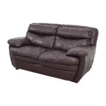 Brown leather loveseat ... bobs furniture bobs furniture brown leather loveseat for sale ... BGXPILM