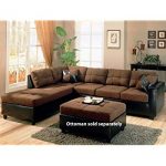 brown sectional sofa coaster mallory casual sectional sofa, chocolate XQTDPTG