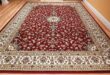 Carpet rugs amazon.com: large 5x8 red cream beige black isfahan area rug oriental carpet VJHWYWP