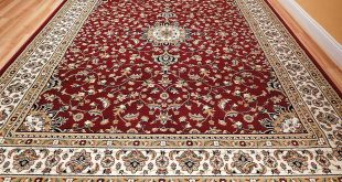 Carpet rugs amazon.com: large 5x8 red cream beige black isfahan area rug oriental carpet VJHWYWP