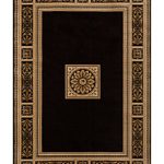 carpets and rugs km home sanford milan black area rug, created for macyu0027s LUGWVZZ