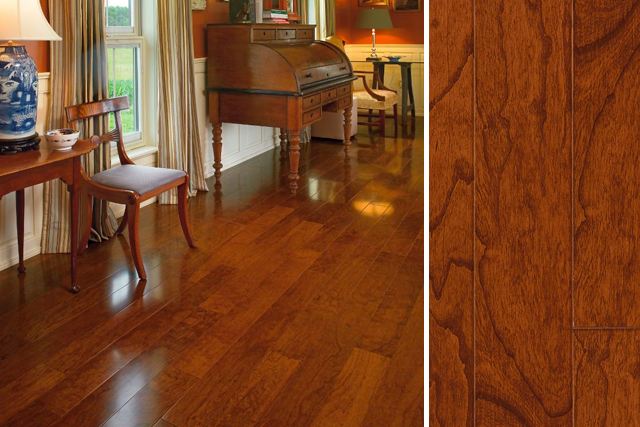 Cherry flooring distinctive cherry wood flooring in the living room - cherry engineered  hardwood RUSDPGT