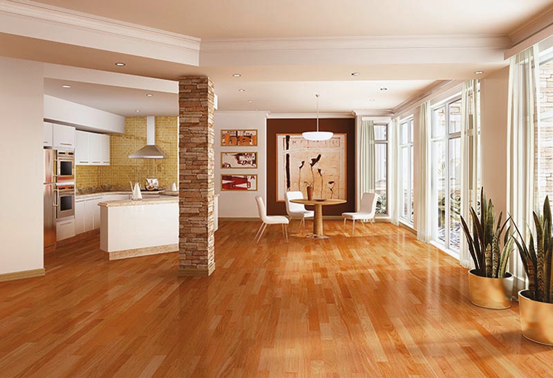 Cherry flooring vanier engineered hardwood - brazilian exotic collection brazilian cherry  natural / 5 FGBUBKK