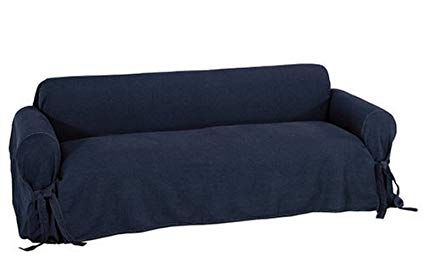 classic slipcovers dark denim sofa slipcover HEADLHW