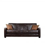 comfortable futon bed trace convert-a-couch brown renu leather futon sofa sleeper, $535.99, u003c BVVUQOB
