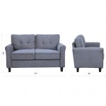 comfortable loveseat classic ultra comfortable linen fabric living room loveseat - free shipping  today UPYUYIO