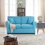 comfortable loveseat divano roma furniture classic and traditional ultra comfortable linen  fabric loveseat - IXVMDKD