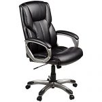 comfortable office chair amazonbasics high-back executive chair - black AHQMMBE