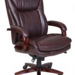 comfortable office chair la z boy edmonton bonded leather office chair coffee brown TDYMGTO