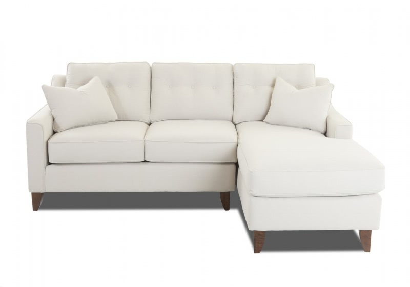 comfortable small sectional sofa with toss pillows ACLUBEW