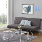 convertible sofas for living room dhp emily convertible linen futon ($242): this stylish gray sofa quickly  folds OULURGH