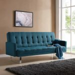 couch sofa bed handy living springfield caribbean blue linen click clack futon sofa bed EJRAKIJ