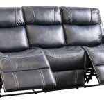 da vinci blue reclining sofa - home zone furniture MPUEIWX