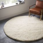 darby wool shag rug - round | west elm HRUKVCJ