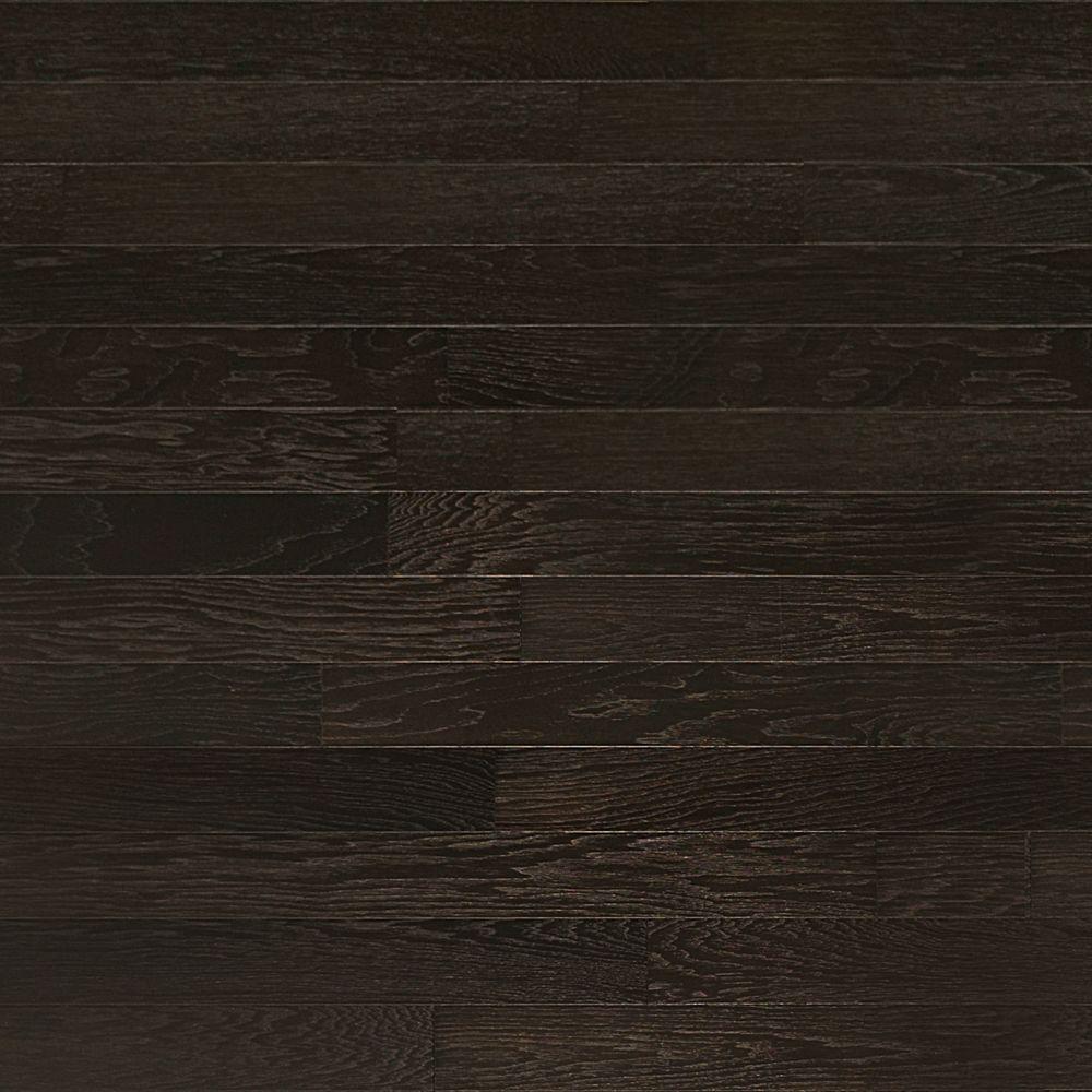 dark wood flooring brushed hickory ebony 3/4 in. thick x 4 in. wide x random TRYDQAU
