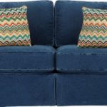 denim sofa cindy crawford home sunny isles blue sleeper - sleeper sofas (blue) NQKYCWD