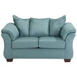 design loveseat contemporary stationary loveseat with flared back pillows YYNOLCD