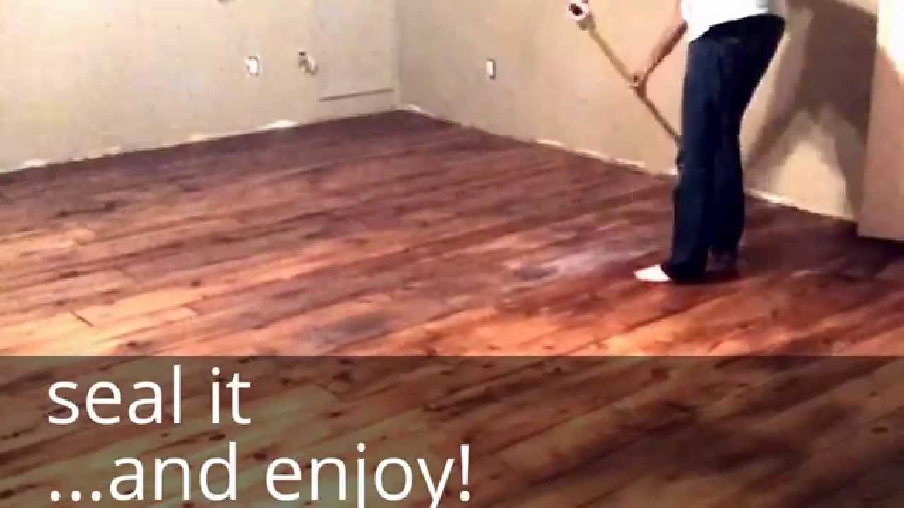 Diy hardwood floor diy farm house floor - easy and cheap wood floors with that industrial, UVMVKDZ