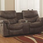 electric reclining loveseat alzena power reclining loveseat with console, , large ... XNLQMJH