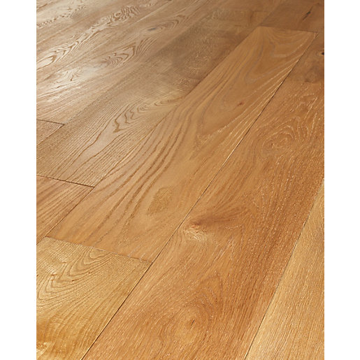 engineered oak flooring wickes sunshine oak real wood top layer engineered wood flooring |  wickes.co.uk VQBCVCQ