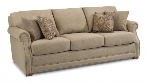 flexsteel sofa fabric sofa with nailhead trim XFTXSDX