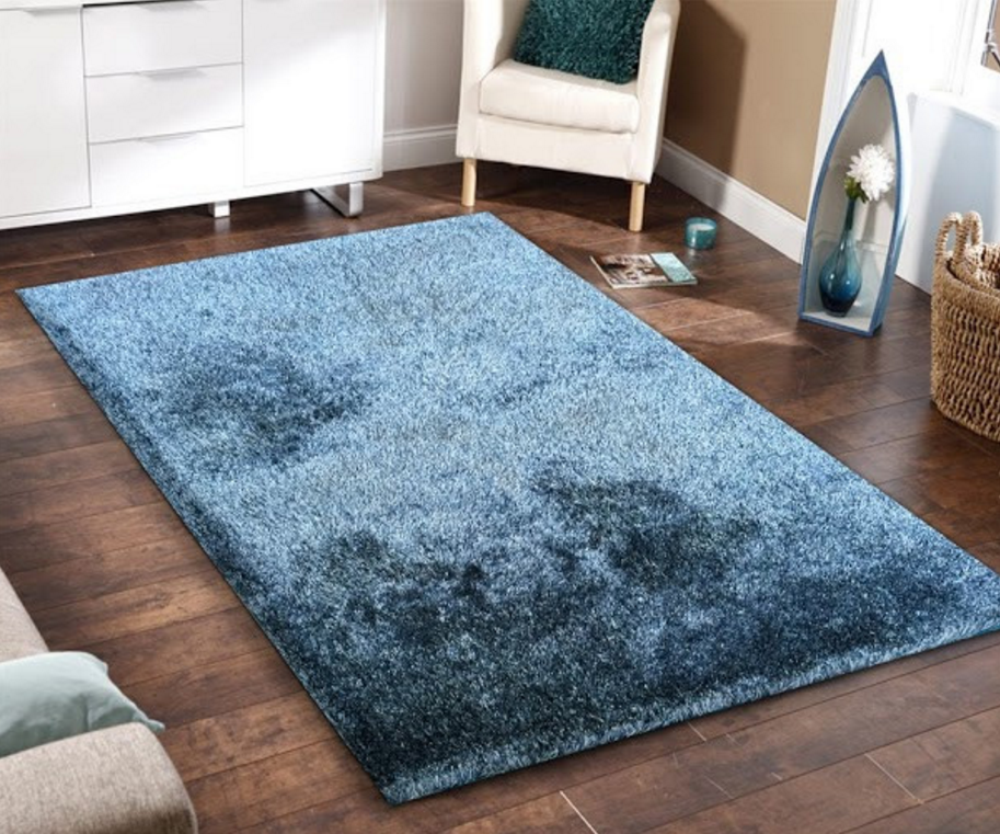 floor rugs 5x7 amore blue shag floor rug XVILZDS