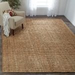 floor rugs safavieh handwoven casual thick jute area rug - 6u0027 ... UVLDMKQ