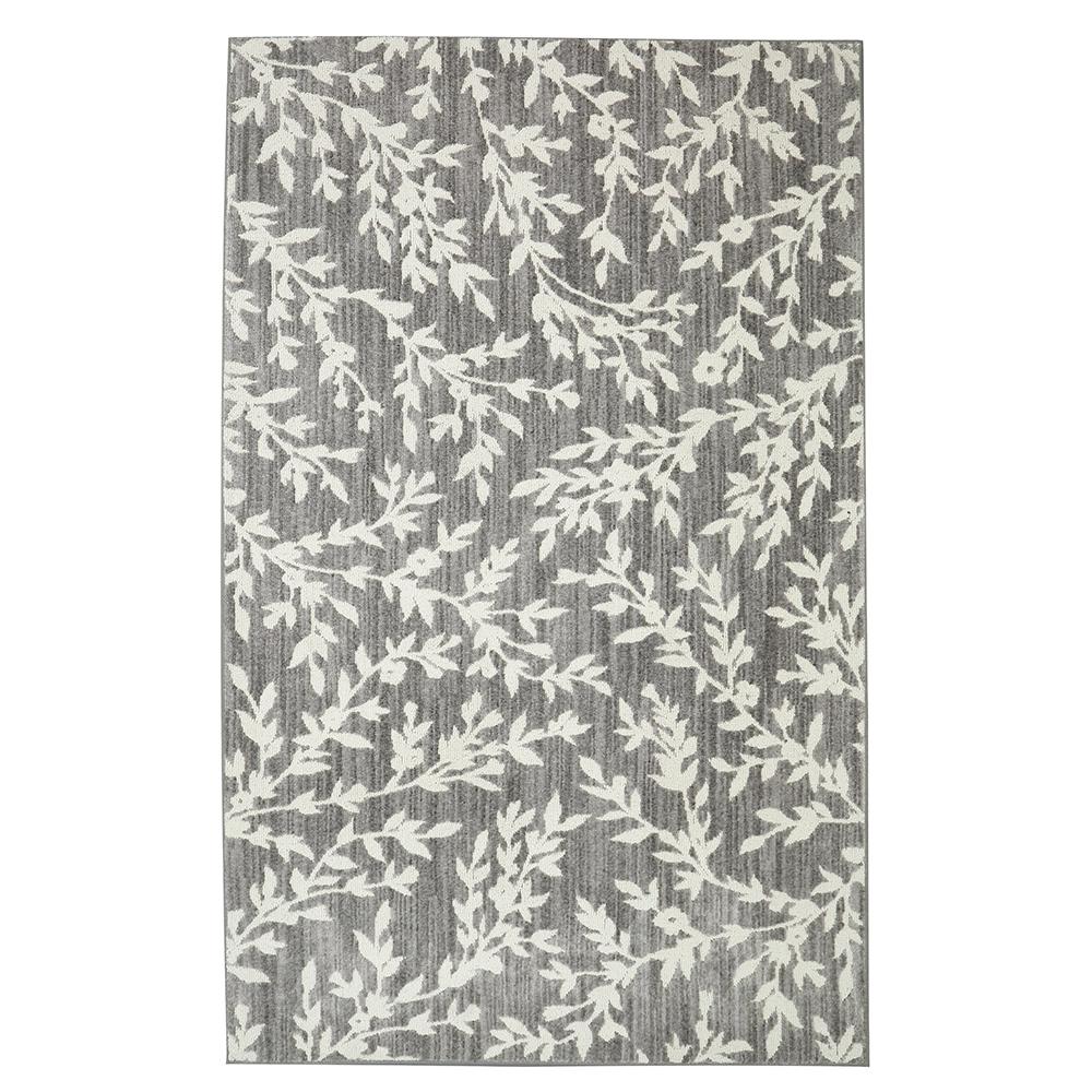 floral rug floral branches gray 8 ft. x 10 ft. area rug JJVHIMS