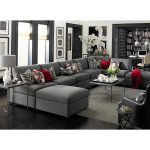 gray sectional couch charcoal gray sectional sofa YOKGDQG