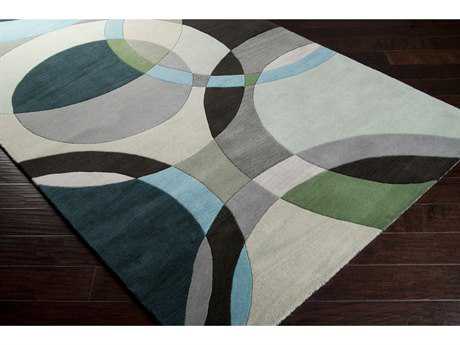 Green area rugs surya forum square dark green, ivory u0026 black area rug MFBZTOO