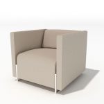 grey modern armchair 34 am45 3d model UXDAGDH