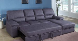 grey sleeper sectional sofa TPMKAHW