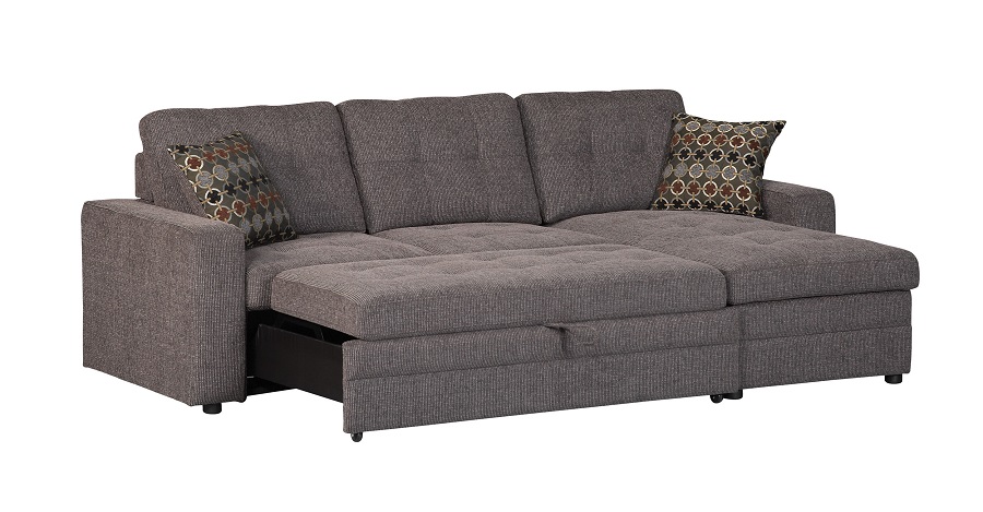 gus collection 501677 sleeper sectional sofa UTKMHBV