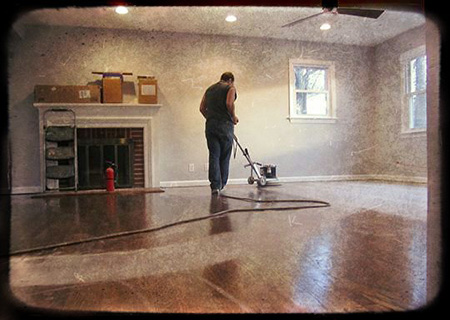 hardwood floor refinishing project in progress OTMANIN