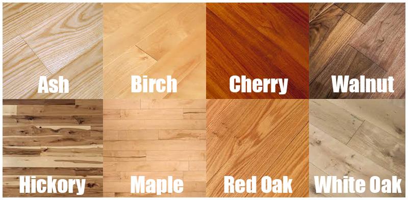 hardwood flooring types color grid for different types of hardwood flooring SLWVGLX