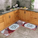 kitchen rug carvapet 2 piece kitchen mat no rubber backing doormat runner rug set, dish AUPSEDW