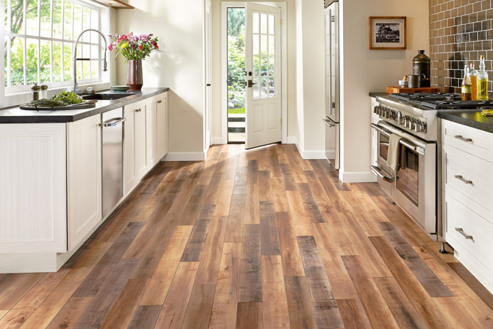 Laminate flooring ideas laminate in the kitchen with a wood look - l6625 worldly hue GOFCJYU