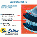 Laminated fabric awnings with laminated fabric GKXMLVU