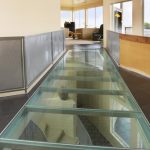 laminated glass floor system ... this custom glass sky-bridge is made of structural laminated glass  planks MJJTJIK