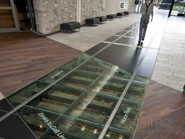 laminated glass floor system waterloo clearglassflooring above BWDLNZK