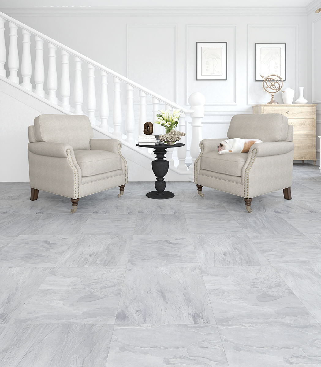 Laminated look hdf laminate flooring / floating / stone look / tile look - slate BQSODGQ
