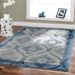 large area rugs premium 8x11 rug blue modern rugs for living room blues cream ivory black CQWBGJR