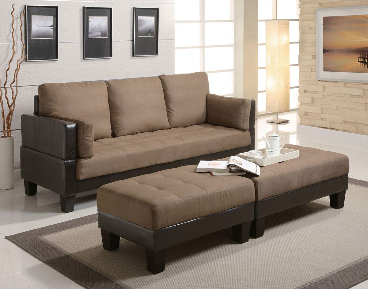 lauren 3 piece sofa bed set in brown by coaster SOYTDXH